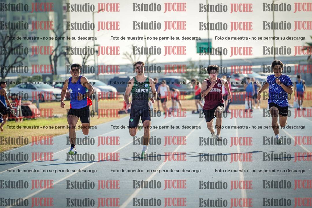 Fotos de los 100 m llanos de varones
