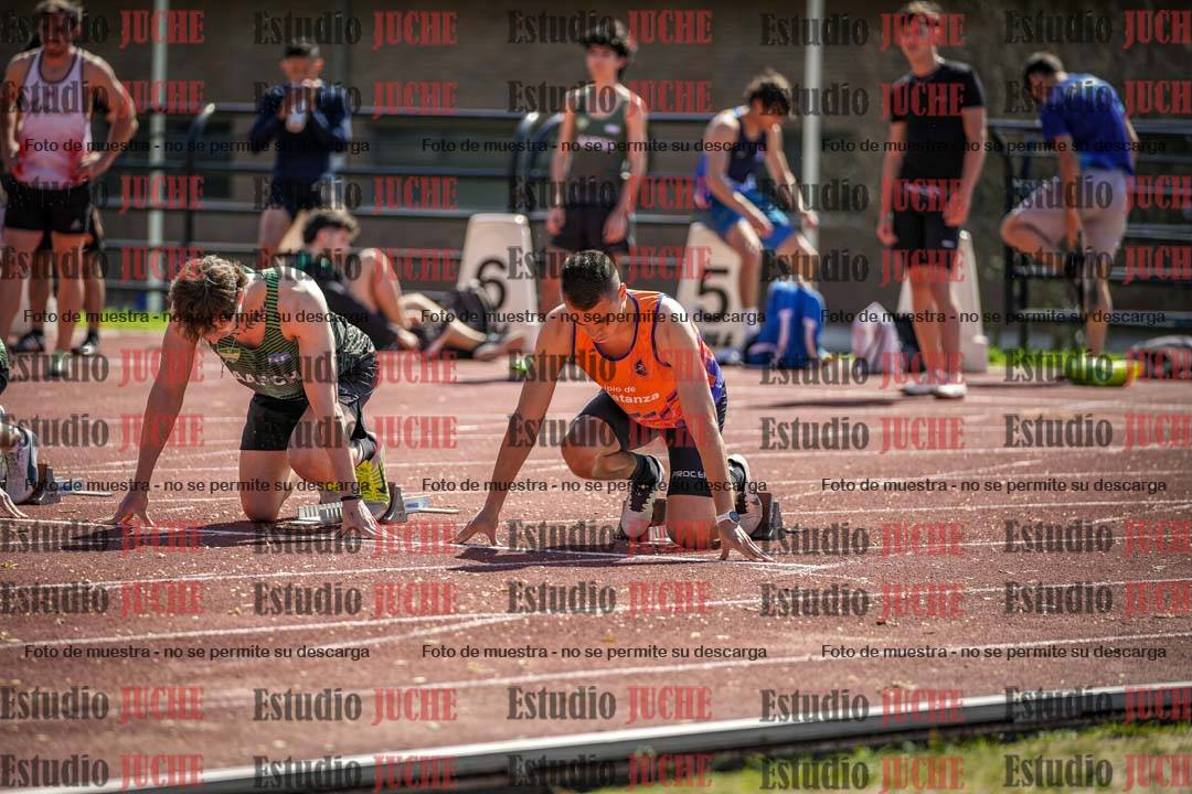 Fotos de los 100 m llanos de varones