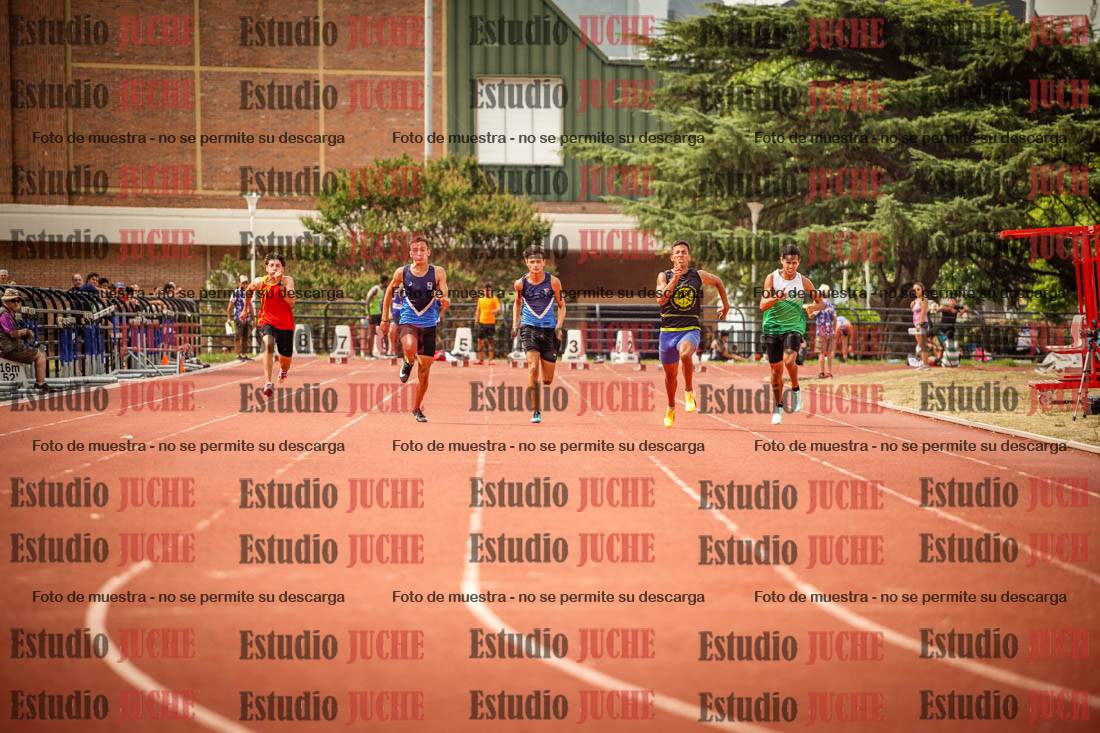Fotos de los 100 m llanos de varones