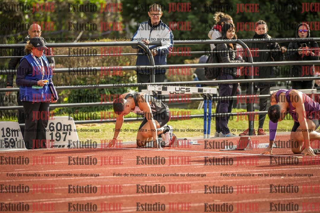 Fotos de los 100 m llanos de varones