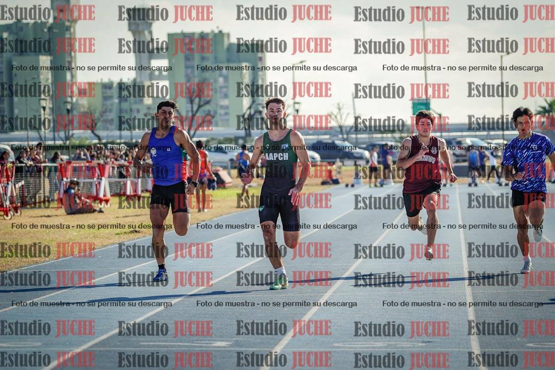 Fotos de los 100 m llanos de varones