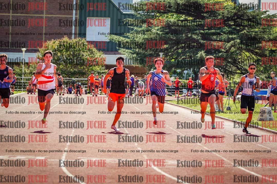 Fotos de los 100 m llanos de varones