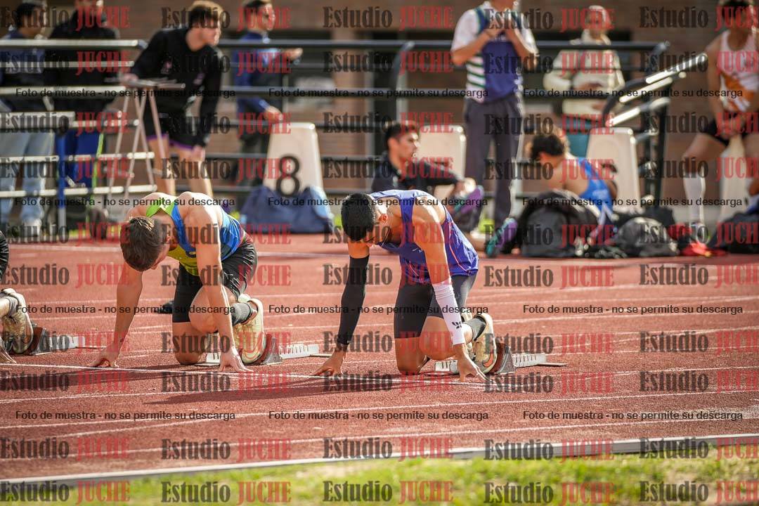 Fotos de los 100 m llanos de varones