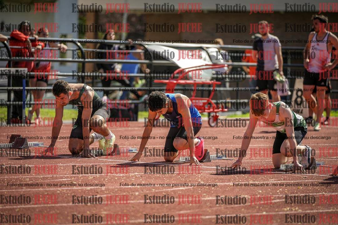 Fotos de los 100 m llanos de varones