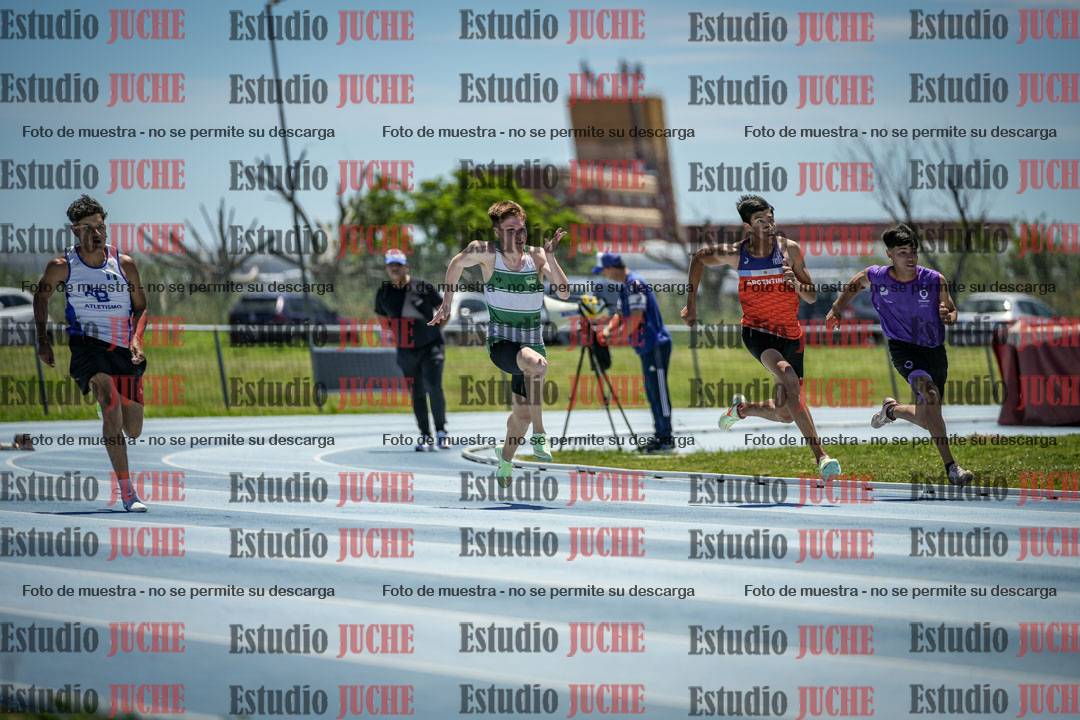 Fotos de los 100 m llanos de varones