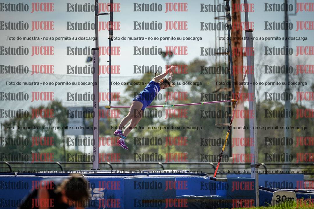 Fotos del salto con garrocha de mujeres y varones