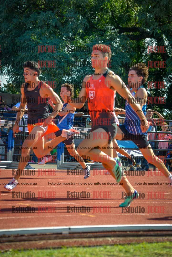 Fotos de los 100 m llanos de varones
