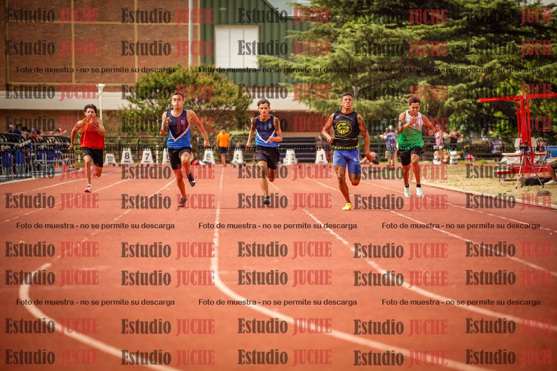 Fotos de los 100 m llanos de varones