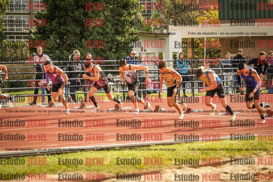 Fotos de los 100 m llanos de varones