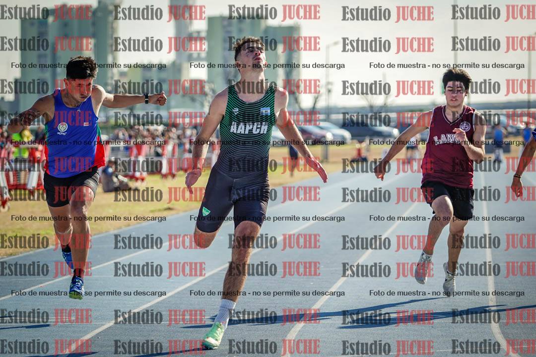 Fotos de los 100 m llanos de varones
