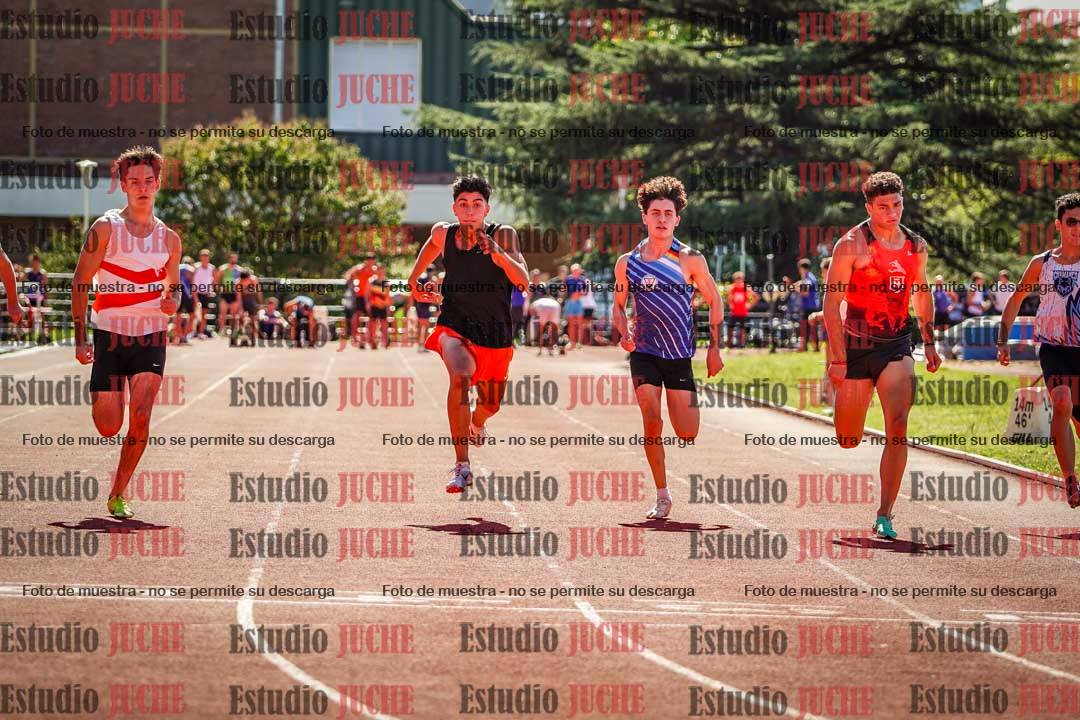 Fotos de los 100 m llanos de varones
