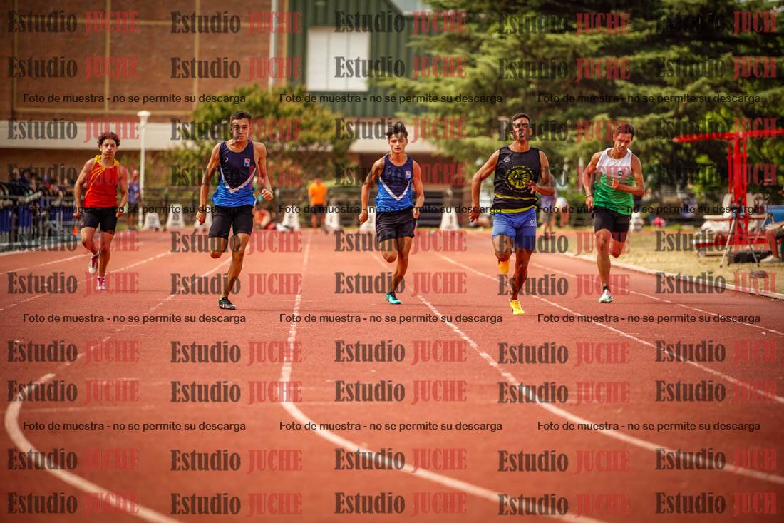 Fotos de los 100 m llanos de varones