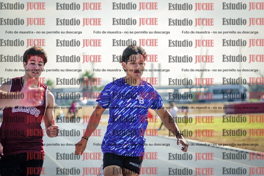 Fotos de los 100 m llanos de varones