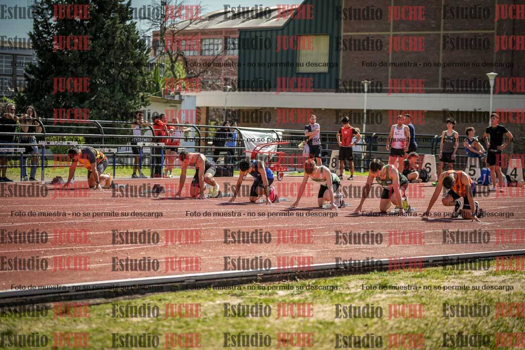 Fotos de los 100 m llanos de varones