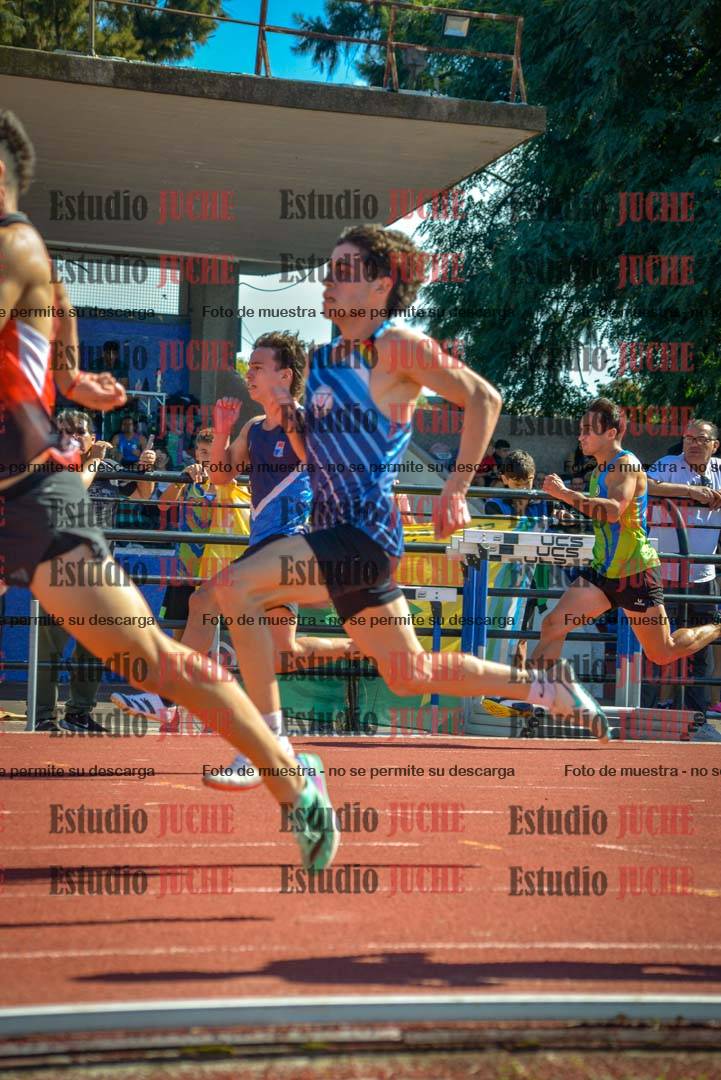 Fotos de los 100 m llanos de varones