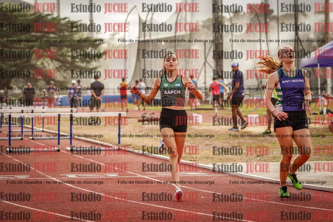 Fotos de los 100 m con vallas de mujeres