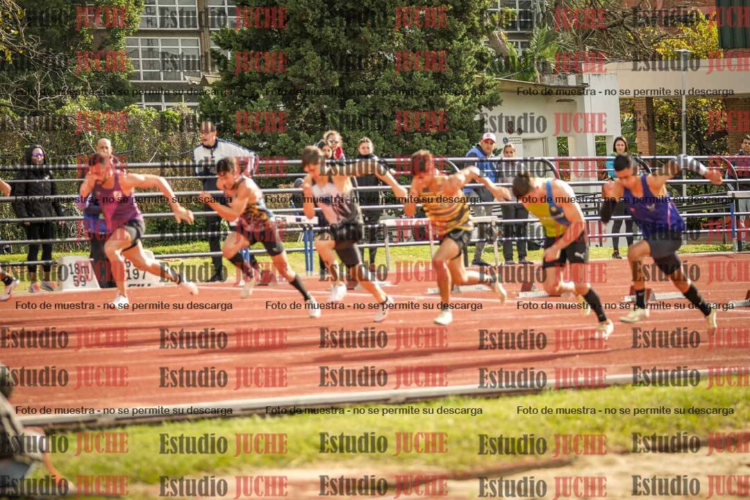 Fotos de los 100 m llanos de varones