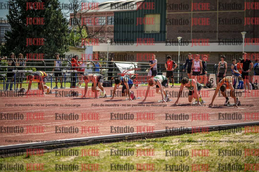 Fotos de los 100 m llanos de varones