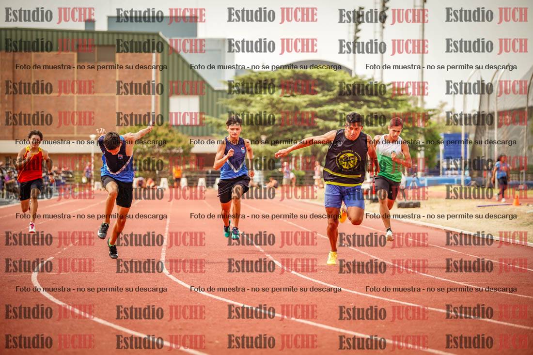 Fotos de los 100 m llanos de varones