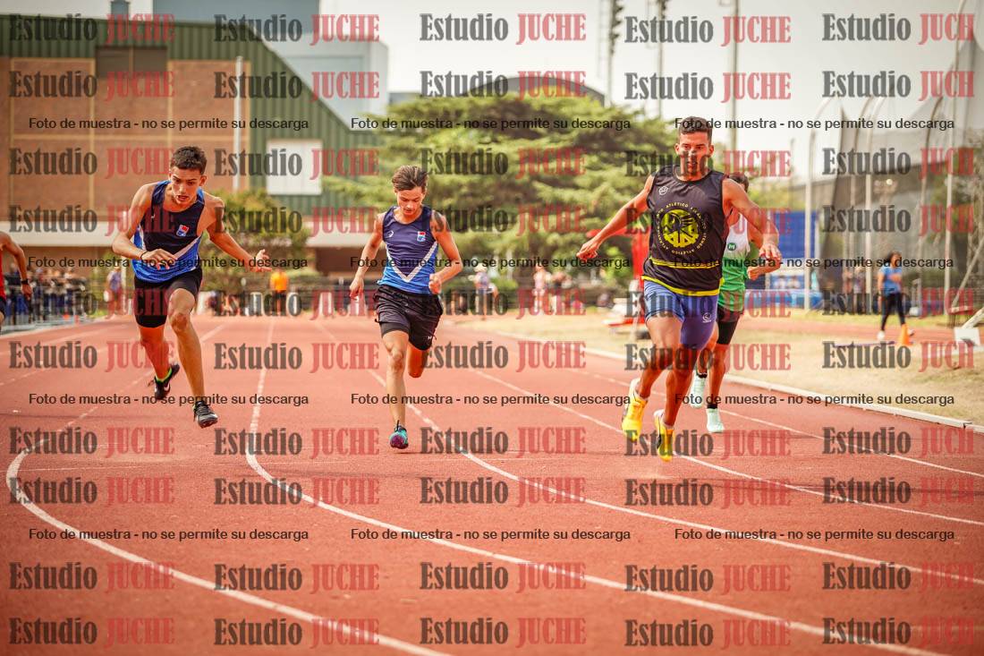 Fotos de los 100 m llanos de varones