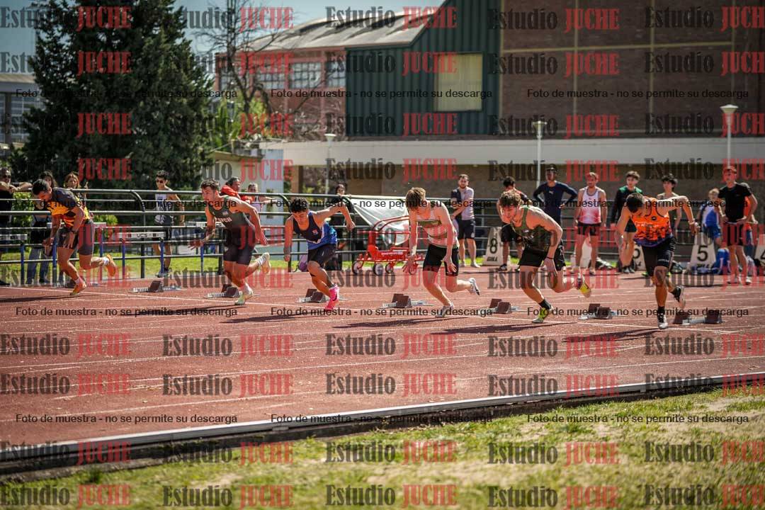 Fotos de los 100 m llanos de varones