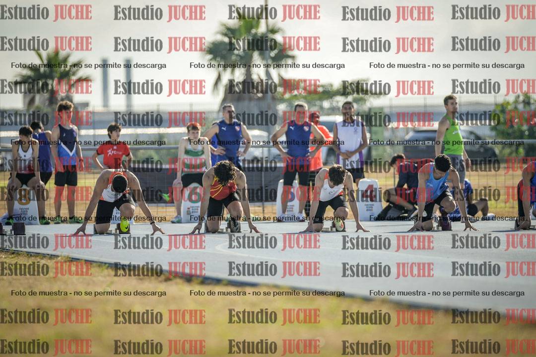 Fotos de los 100 m llanos de varones