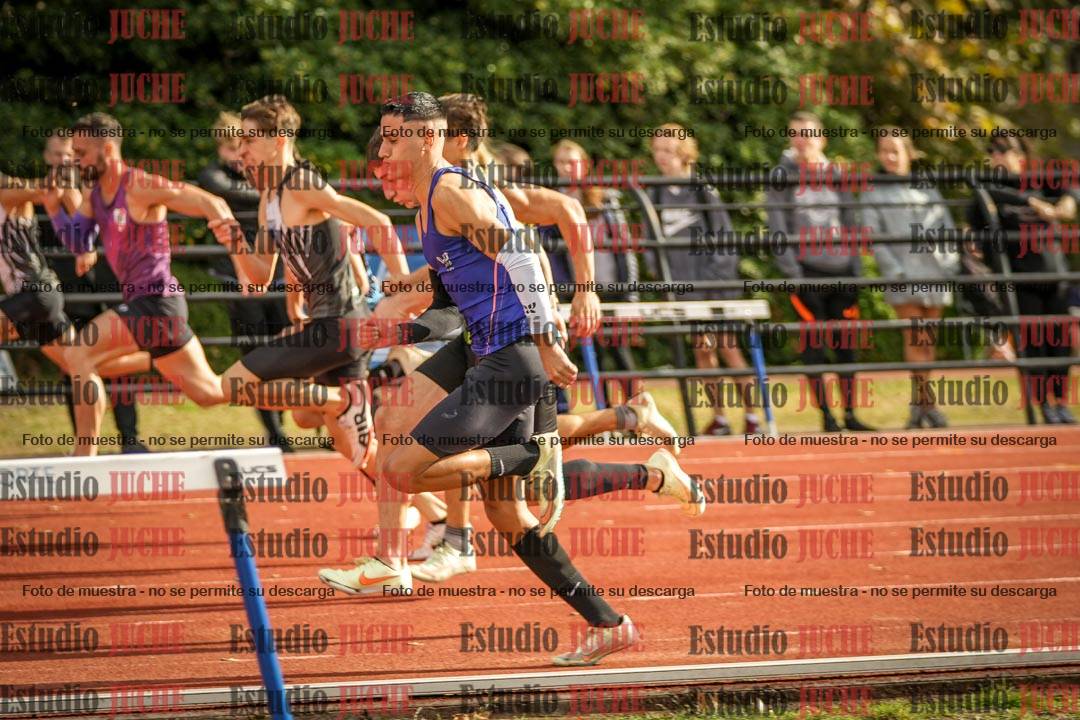 Fotos de los 100 m llanos de varones