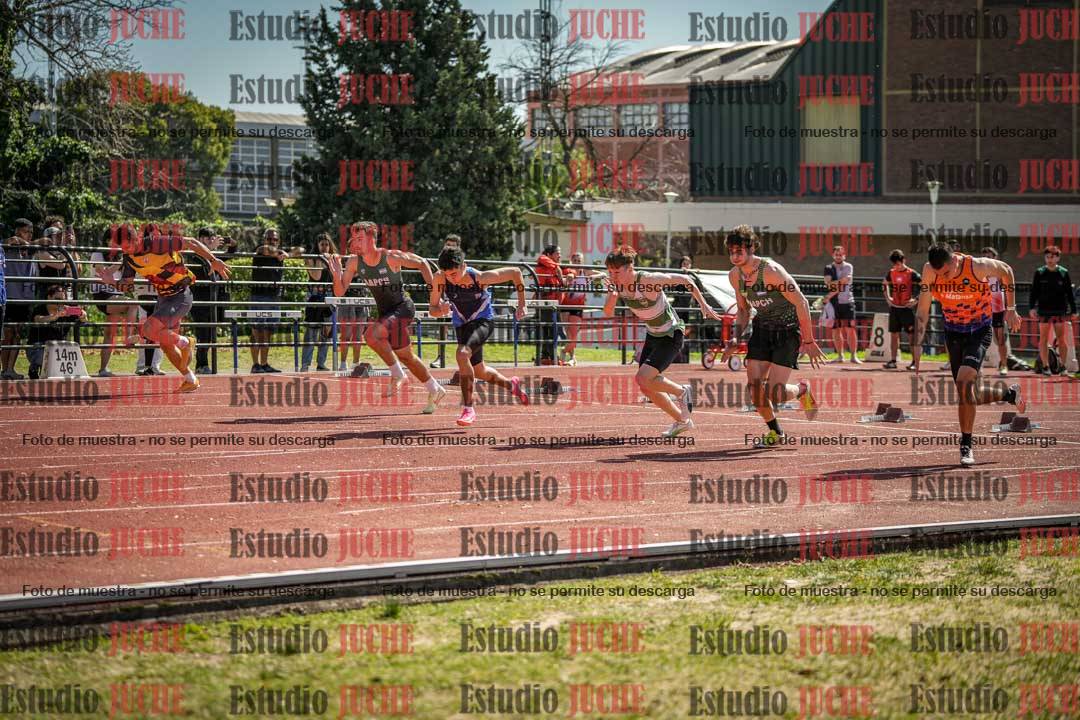 Fotos de los 100 m llanos de varones