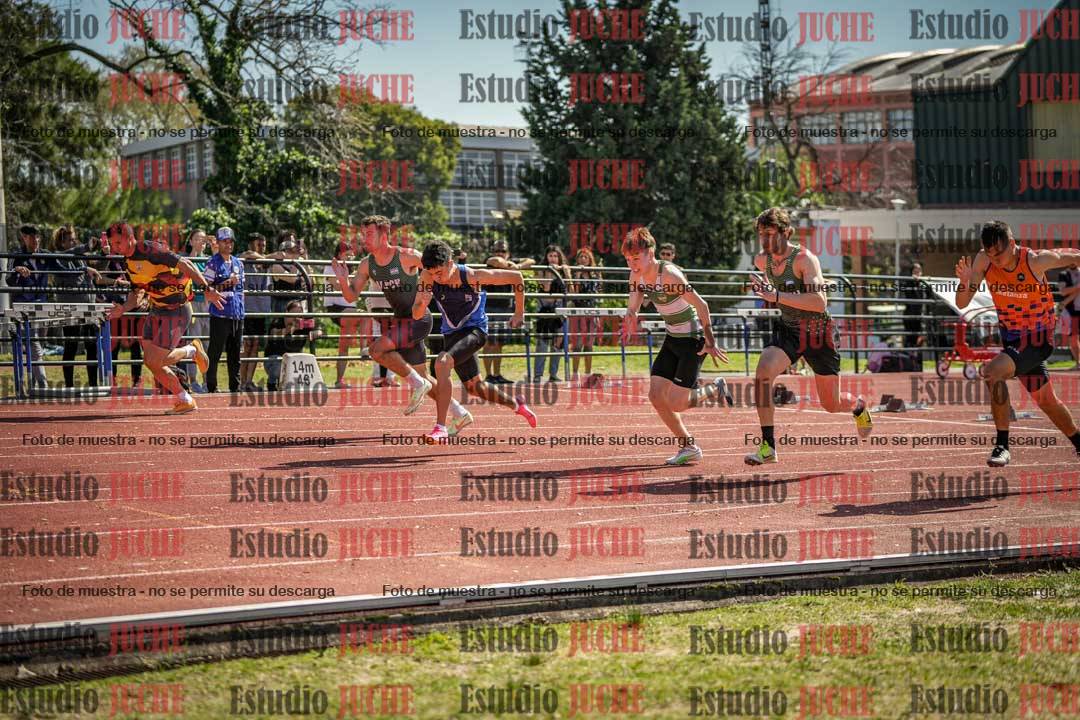 Fotos de los 100 m llanos de varones
