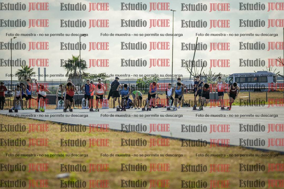 Fotos de los 100 m llanos de varones