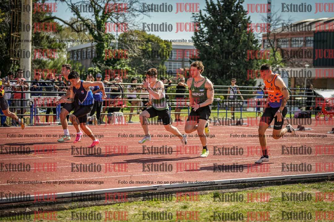 Fotos de los 100 m llanos de varones