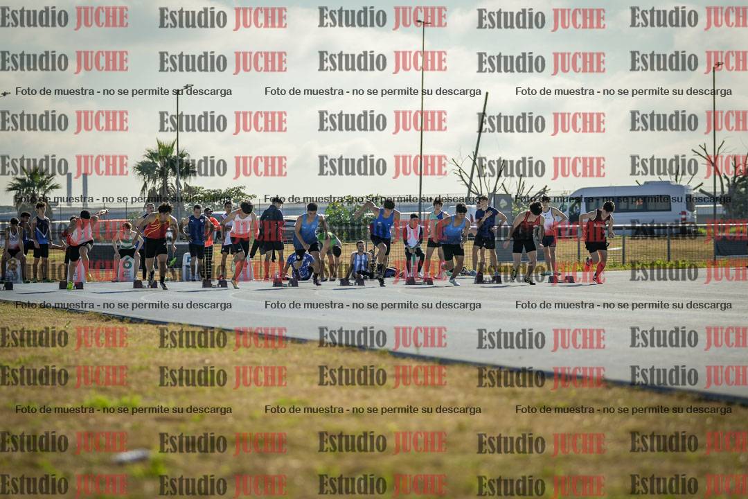 Fotos de los 100 m llanos de varones
