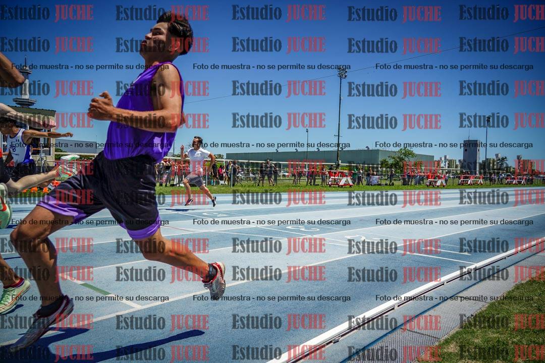 Fotos de los 100 m llanos de varones
