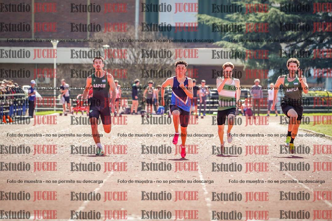 Fotos de los 100 m llanos de varones