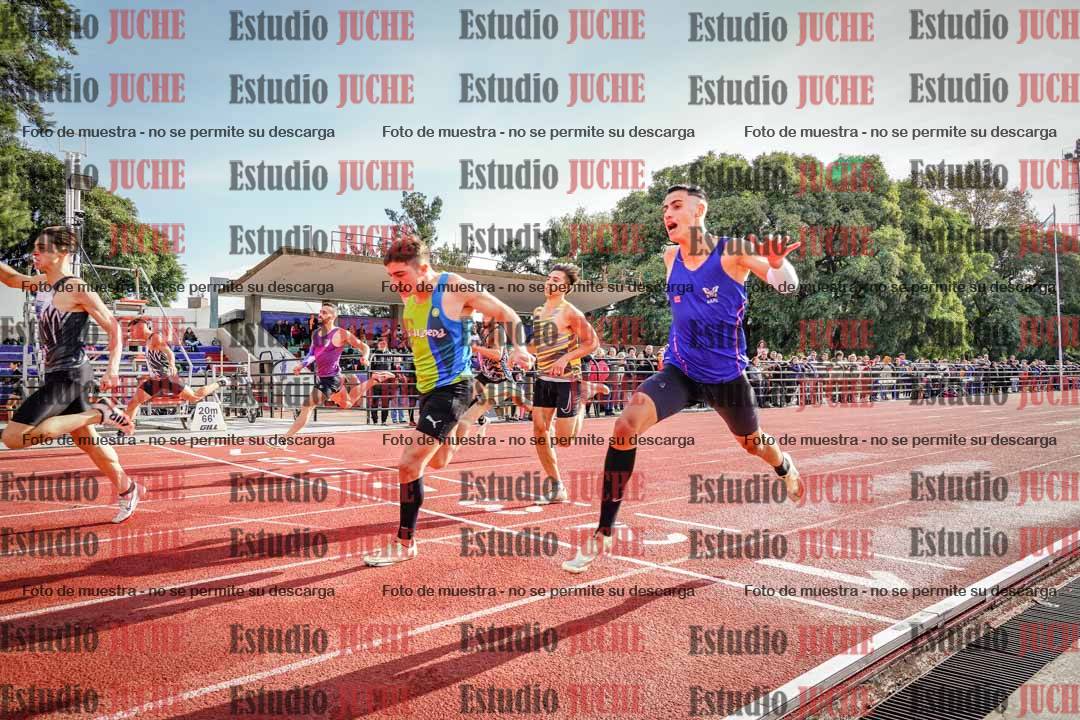 Fotos de los 100 m llanos de varones
