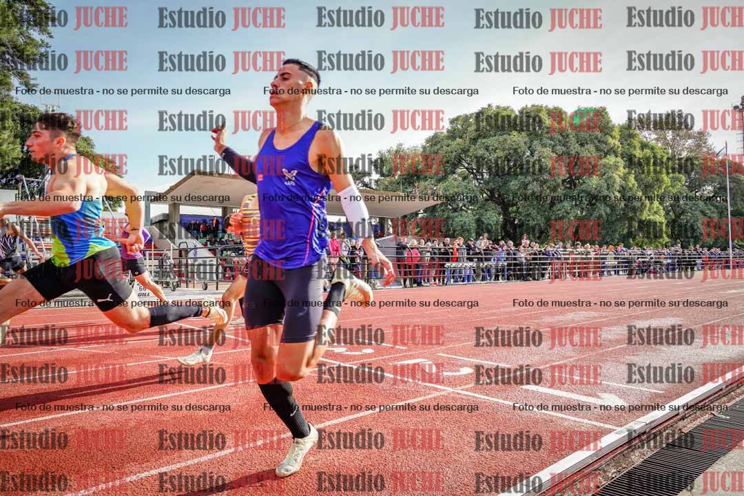 Fotos de los 100 m llanos de varones