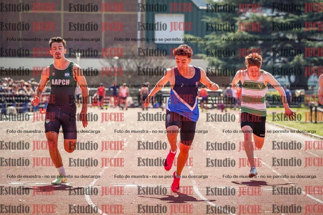 Fotos de los 100 m llanos de varones