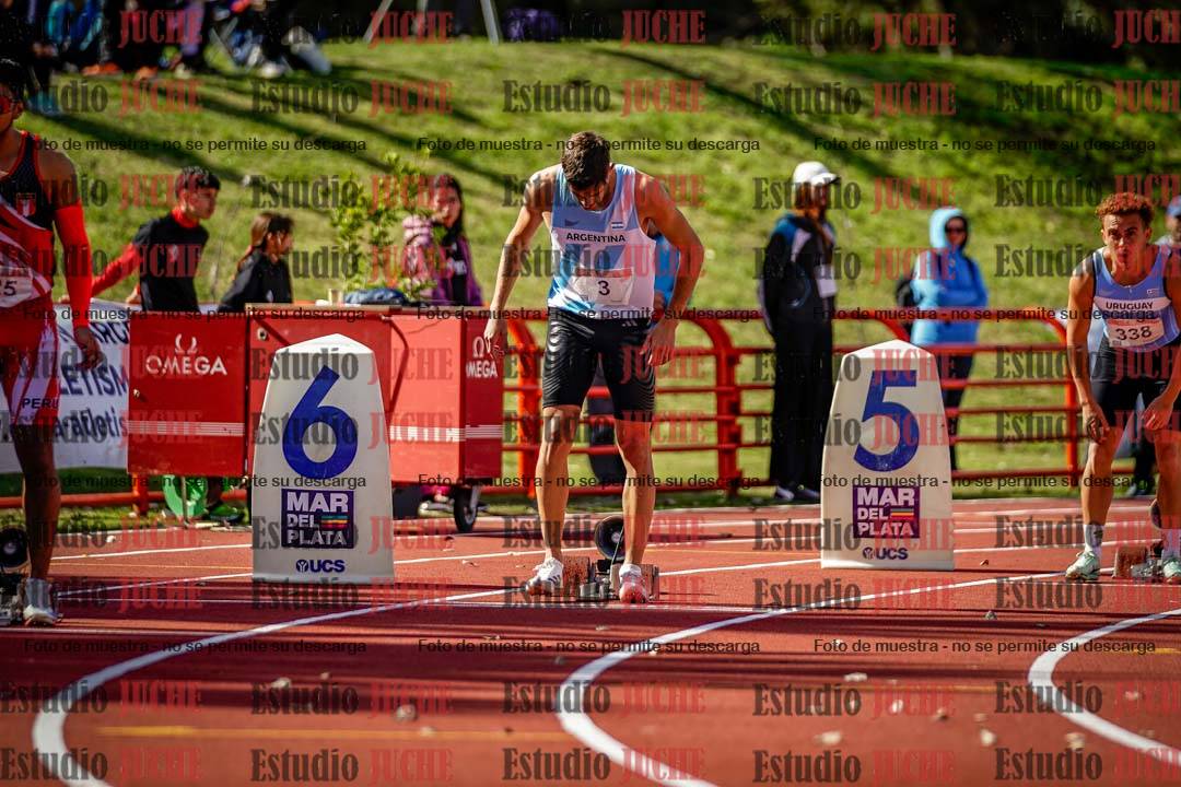 Fotos de los 200 m llanos de varones
