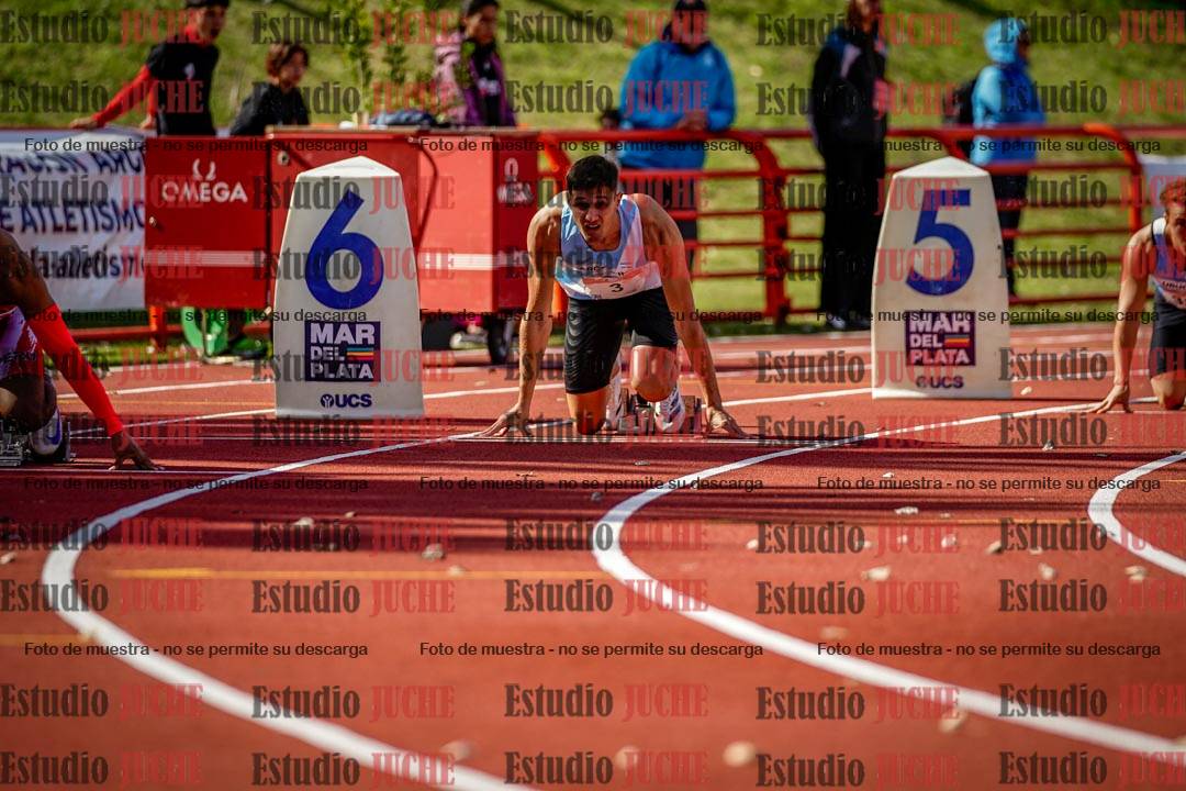 Fotos de los 200 m llanos de varones