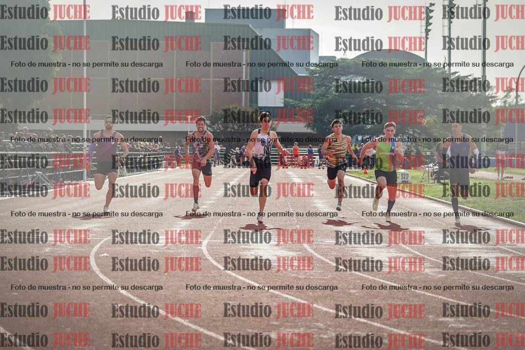 Fotos de los 100 m llanos de varones