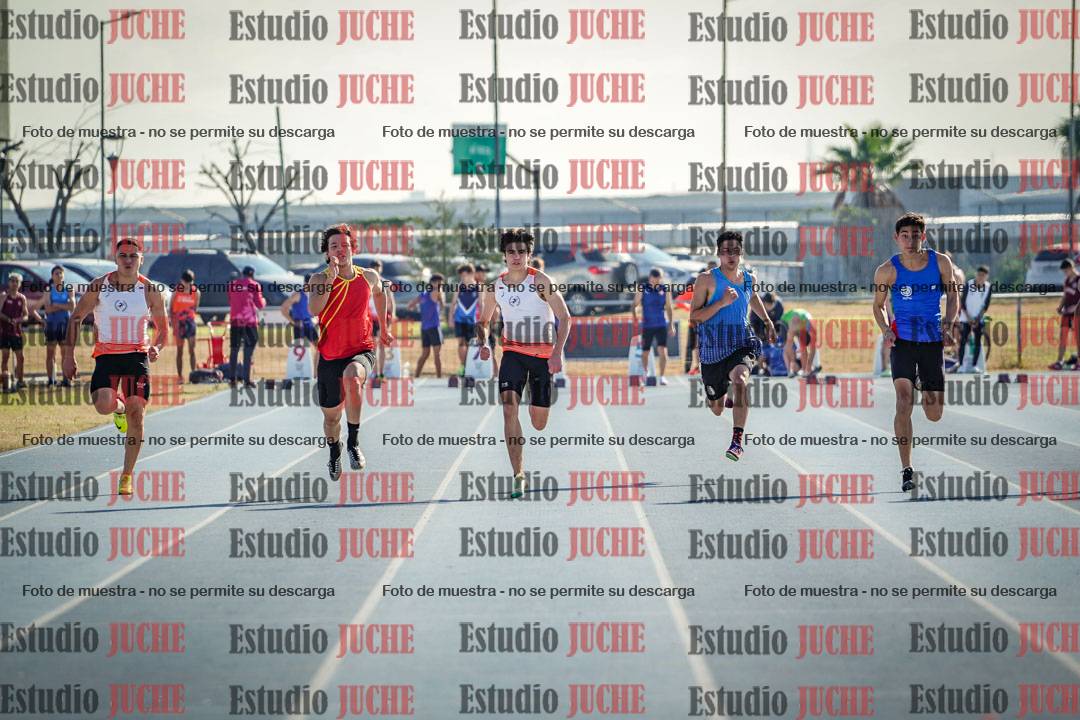 Fotos de los 100 m llanos de varones