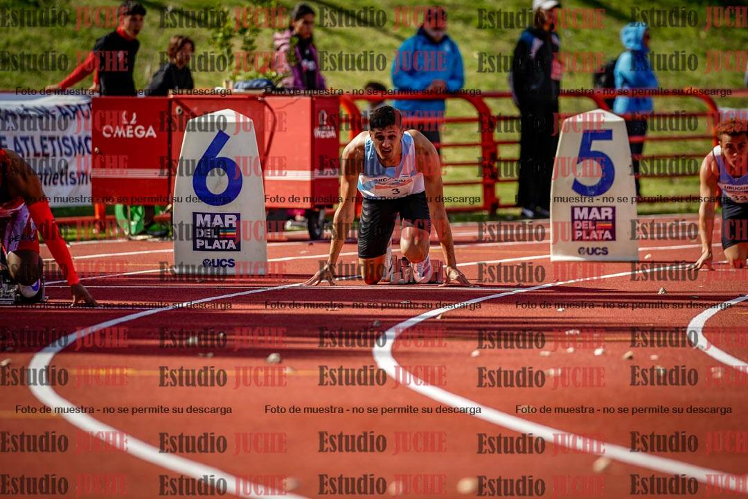 Fotos de los 200 m llanos de varones