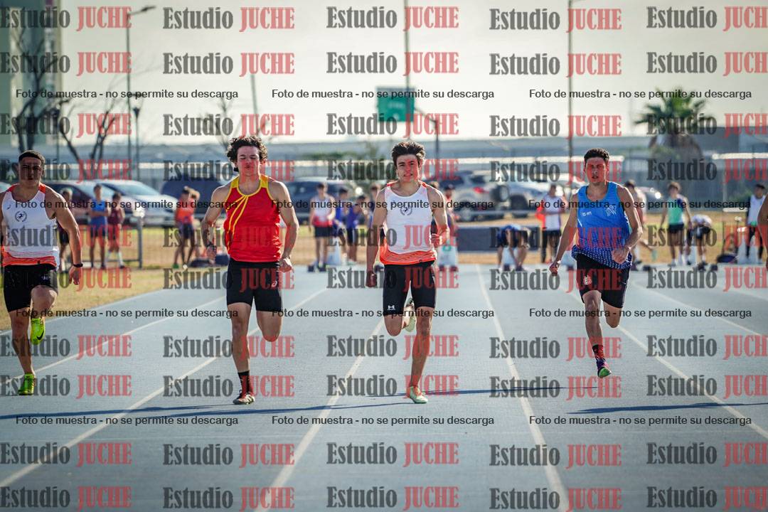 Fotos de los 100 m llanos de varones