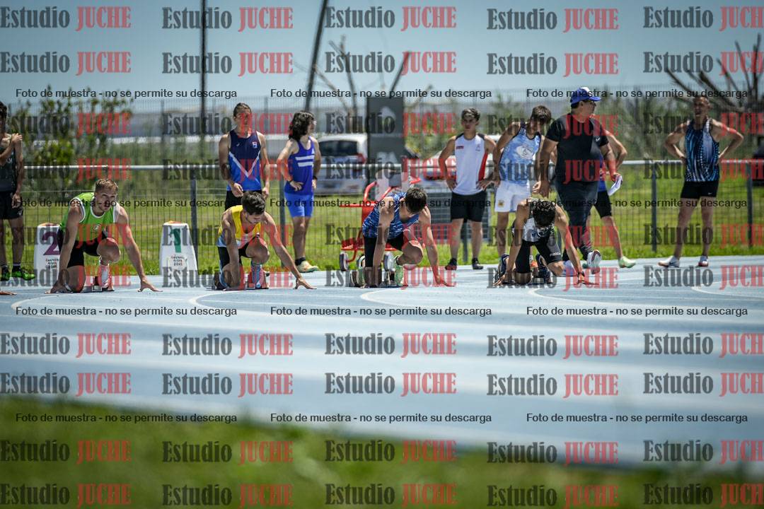 Fotos de los 100 m llanos de varones