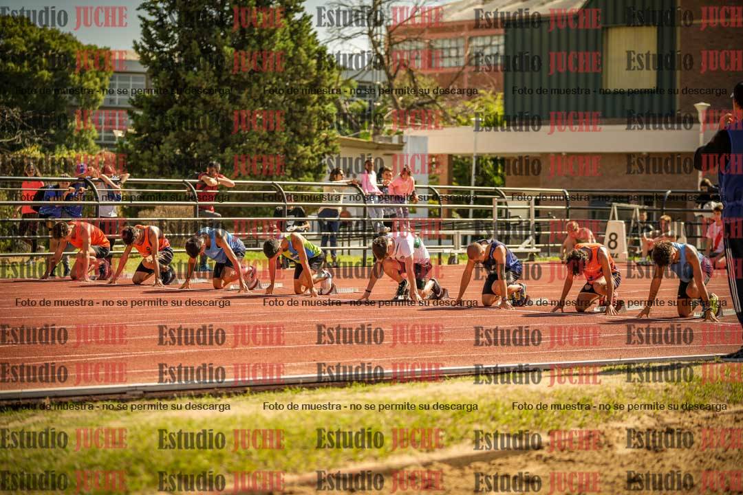 Fotos de los 100 m llanos de varones