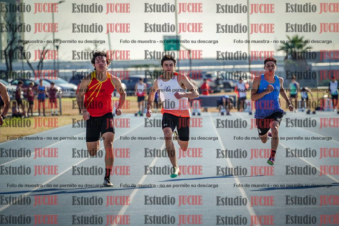 Fotos de los 100 m llanos de varones