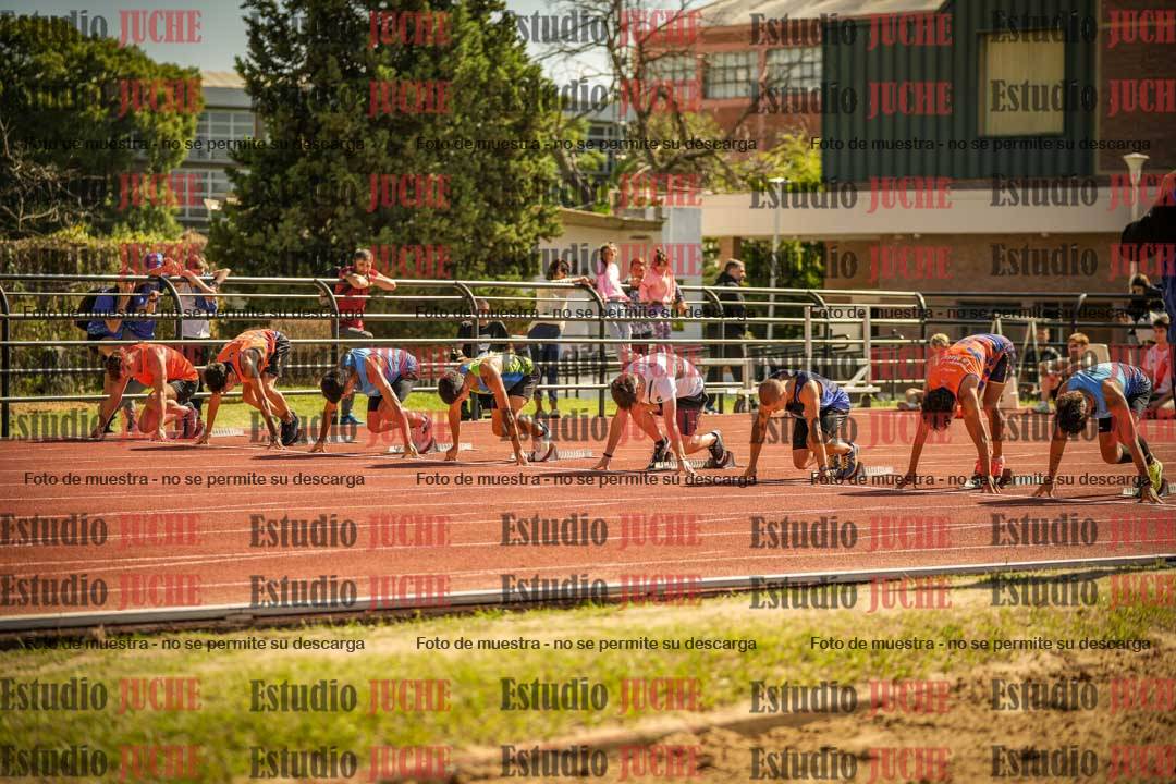 Fotos de los 100 m llanos de varones