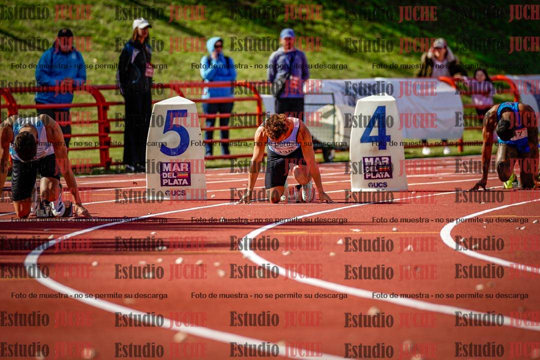 Fotos de los 200 m llanos de varones