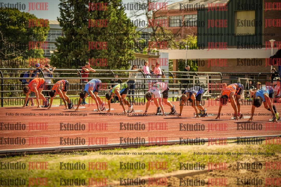 Fotos de los 100 m llanos de varones