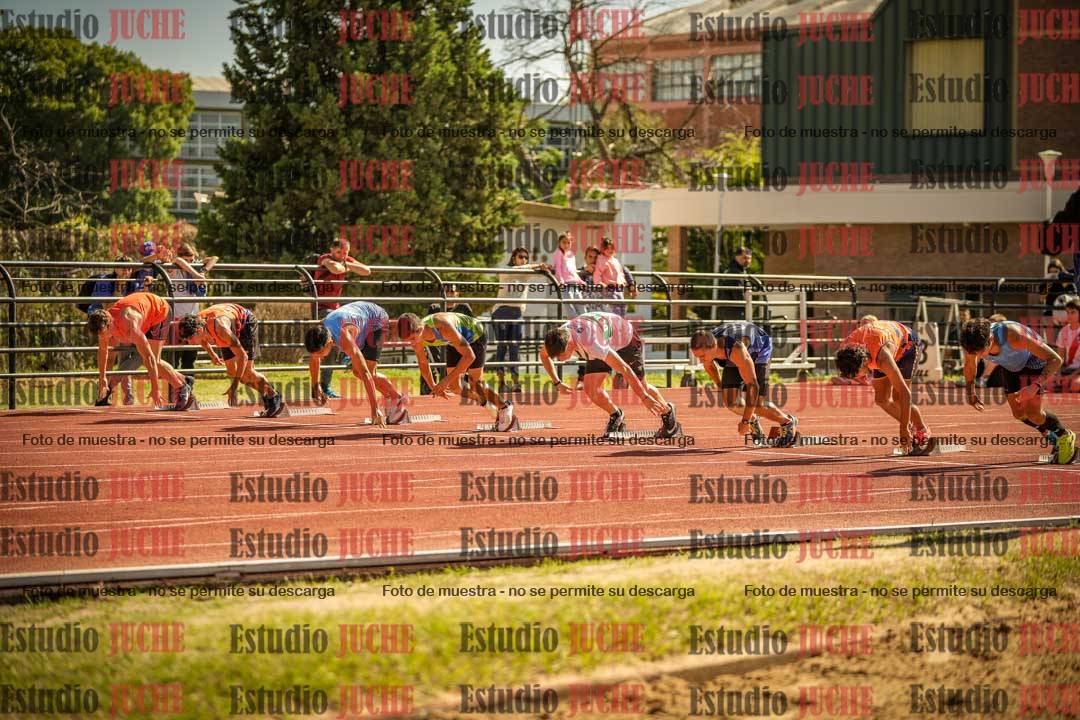 Fotos de los 100 m llanos de varones